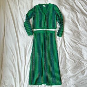 Rue Stiic Knit Cardigan Skirt Set